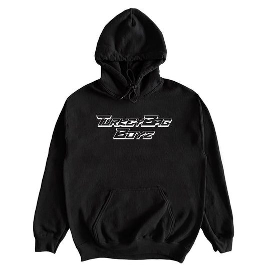 Stacked Logo Hoodie - Black